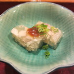 鮨秀仙 - お通しその２　白身魚とえのきのにこごり