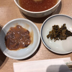 天麩羅 すえ廣 - イカの鹽辛、高菜