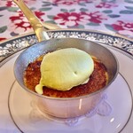 彩香亭 - デセール：クレームブリュレとピスタチオアイス