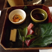 料亭 長坂 - 鮪の刺身ほか