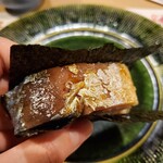 うを徳 - シメサバ炙り　海苔巻