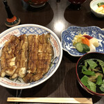 Ningyouchou Umeda - 梅田丼横綱。鰻の焼き方はいつも地焼きを選択。