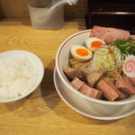らーめん香澄 - 小ライス ＆ 特製魚介まぜそば