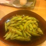 九 - 枝豆のペペロンチーノ