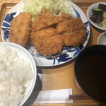 とんかつ寿々木 - ひれかつ定食+ポテトコロッケ