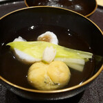 馳走 啐啄一十  - 「山口の白甘鯛と車エビのしんじょう」