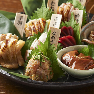 Enjoy Kagoshima's famous chicken sashimi
