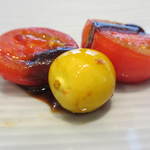 えさき - トマトとほおずきは赤みそで。