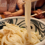 麺処まはろ - 麺は太めでコシも強い