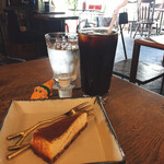 Keyaki cafe - チーズケーキとアイスコーヒー