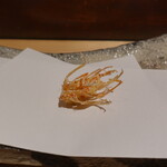 にい留 - 車海老の頭素揚げ
