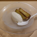 にい留 - 2時間かけて揚げたさつまいもとジェラート