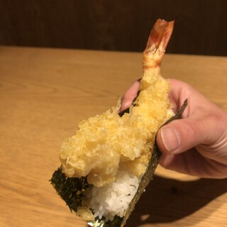 Famous shrimp tempura dog!