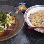 Rairai Ken - ぶっかけ冷しざる中華&半炒飯(ｻｰﾋﾞｽﾗﾝﾁ)