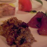 Le 4 Stagioni Italiane “IL PARCO” - シチリアっぽいパン粉焼◎隣のカツオのカルパッチョは香草を使用して心地良いお味♪美味ぁー