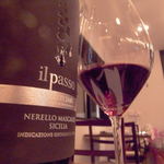 Le 4 Stagioni Italiane “IL PARCO” - シチリアの赤は軽めながら、クリアな旨みと適度なボリュームが料理に合います。空気を含ませると香りの変化も面白い。。