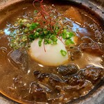 Whale tendon meat stew with soft-boiled egg 1,080 yen (1,188 yen including tax)