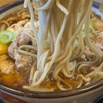 そば処 大和 - 鶏もつそばの麺