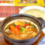 天竺 - 具だくさん野菜カレー(1,050円)