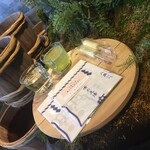 岩座 - タオルは持ち帰るタイプ。