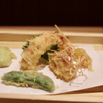 玄水 - 活車海老の天ぷら