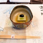 料亭 淀川邸 - よもぎ豆腐