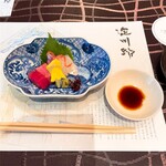 料亭 淀川邸 - お刺身の二種盛り