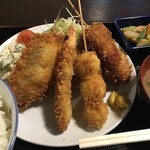 たなぽん食堂 - ミックスフライ定食