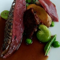 フィエルテ - 尾長鴨コニャックソース⭐️身の旨味が力強く、煌めきのコニャックソース⭐️立ち登る香気に幻惑☆*:.｡. .｡.:*❤️