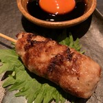 炭火焼料理 和元 - つくねと龍のたまごの卵黄