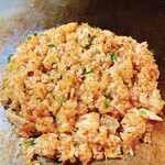 鉄板焼き・もつ鍋 めだか - 豚キムチチャーハン