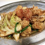 鉄板焼き・もつ鍋 めだか - 牛ホルモン炒め