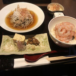 Echizen Kani No Bou - 越前蕎麦と、甘海老てんこ盛り丼(小)