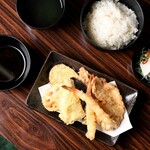 Okonomi tempura set meal