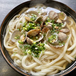 じゅん - アサリうどん2玉 580円