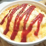 べじたぶるkitchen　イロドリ - チーズたっぷり焼きオムライス。オーブンで焼き上げました。