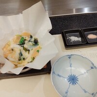 ステーキハウス四季 - 若竹とイカナゴのかきたま
