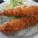 道の駅 びわ湖大橋米プラザ - 海老は有頭で大きいのが2尾