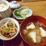 金寿し - 茶碗蒸し ＆ 小鉢 ＆ 漬物 ＆ 味噌汁
