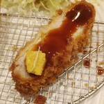 はせ川 - 上ロース（辛子とソース）