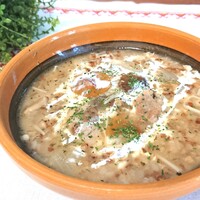 ★ロシア伝統料理★「カーシャ」～きのことソバの実のスープ～