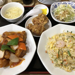 長城 - 酢豚定食チャーハン変更