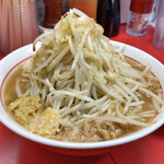 千里眼 - ラーメン 麺120g ニンニク・ショウガ・カラアゲ別皿で 780円