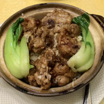 福臨閣 - 黒豆と豚肉のスペアリブ土鍋ご飯