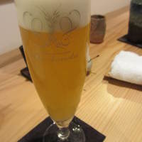 鳥恵 上野広小路店 - 自分は白穂乃香生ビールから