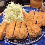 とんかつ七井戸 - とんかつ七井戸(ロースとチキンかつ定食)