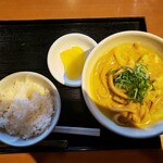 カレーうどん 千吉 - ちくわ天②～後から揚げたてのちくわ天が提供されます