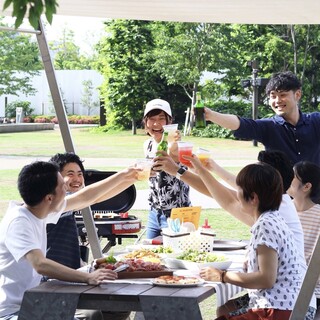 【開放感抜群の公園で手ぶらBBQ！】準備片付け一切不要♪