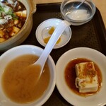 元気楼飯店 - ﾏｰﾎﾟｰ豆腐定食の右側