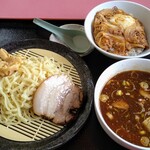 Ramenteisamban - 魚介醤油つけ麺と玉子丼